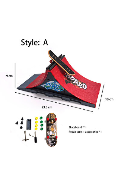 Choice Style-A DIY Finger Skateboard Skate Park Ramp Parts Professional Tech ...