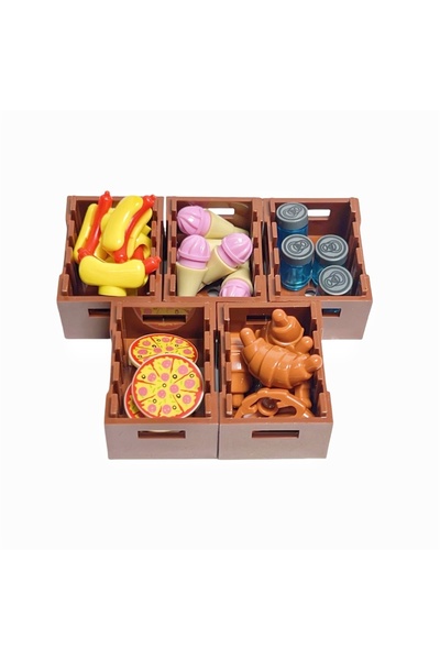 Choice6 Food tool-8 MOC Foods and Tools Building Blocks DIY Toys Seafood Meat...