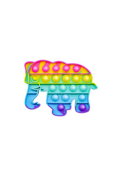 Choice4 E 1pc Rainbow Pop Push Bubblle Fidget Anti Stress Relief Toys for Adu...