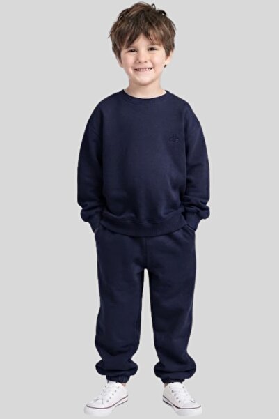 ww waka waka kids store Kids Boys Basic Oversize Two Thread Tracksuit Set