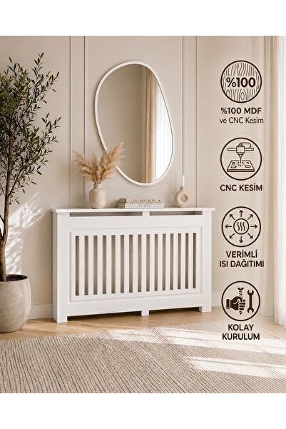 DFN WOOD 18 mm MDF Petek Kapama 165x80x20 cm Beyaz