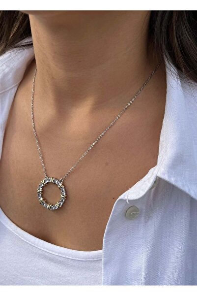 nunu takı Ring Necklace with Stones