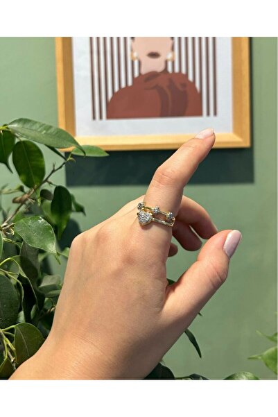 nunu takı Ring with Heart Pattern