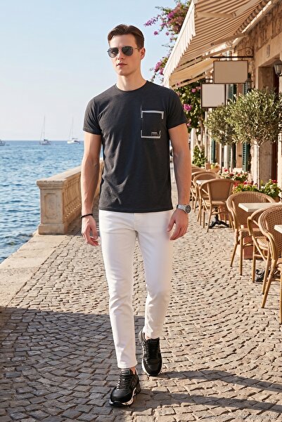 Buratti Crew Neck Cotton Slim Fit t Shirt Men's t Shirt 541Rework