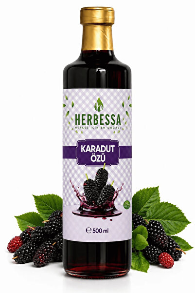 herbessa Karadut Özü 500 ml – Soğuk Sıkım Vegan Karadut Özü