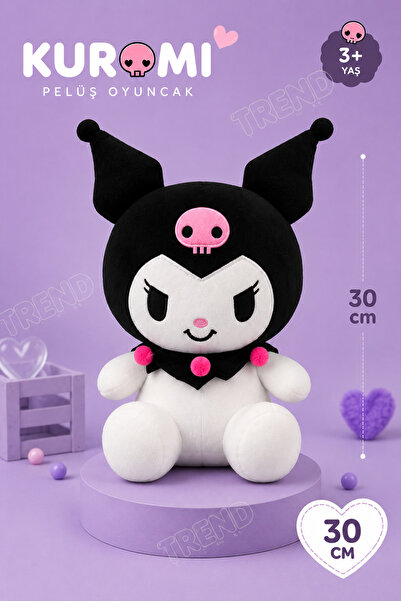 TREND Kuromi Peluş Oyuncak 30 cm Yumuşak Sevimli Peluş Bebek Kawaii Oyuncak