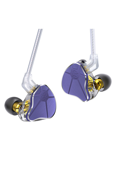 Choice Purple no mic CCZ BC04 10MM Hybrid DD+BA High Dynamic Music Earphones ...