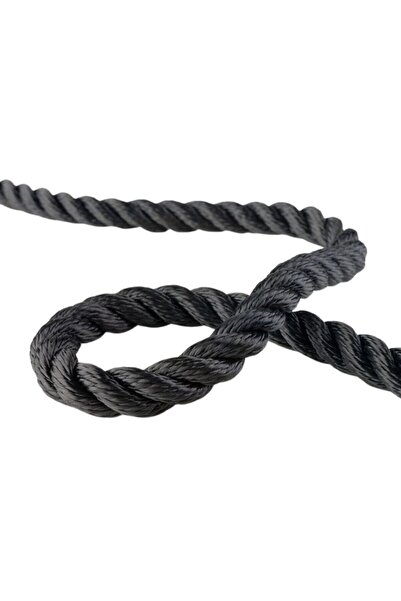 EgeÇelikHalat 16 Mm Yüzen Halat 3 Kollu Batmaz Halat Siyah 10 Metre