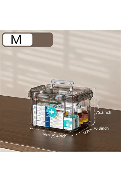Choice M With Rectangular Lid, Transparent Waterproof Medicine and First Aid ...