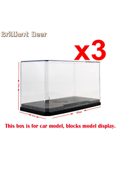 Choice 3 car model box 3 Steps Dustproof Acrylic Figures City Car Model Colle...