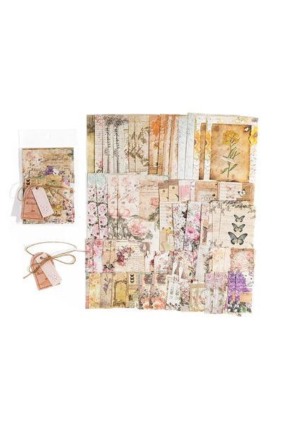 choice2 A 100Pcs Post Office of Memory Series Material Paper Retro Newspapers...