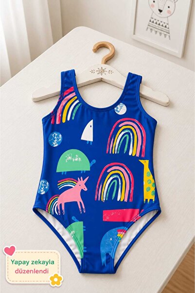 My Kids Wear Girl's Holiday Star One-Piece Swimsuit 12830