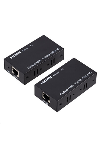 Choice1 EU Plug black 60M HDMI Extender 1080P HDMI to RJ45 HDMI-Compatible Ne...