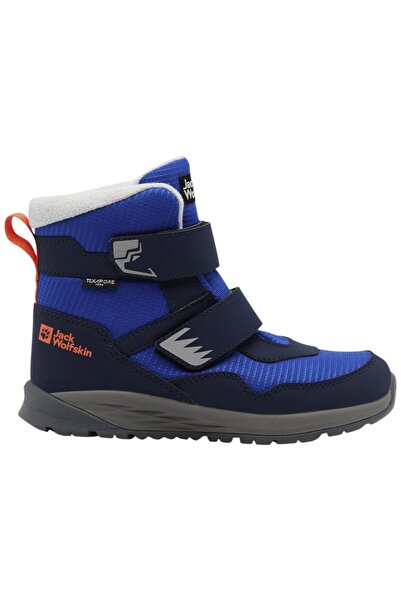 Jack Wolfskin Ghete pentru băieți Polar Bear-B Texapore MID VC FW 2025-Albast...