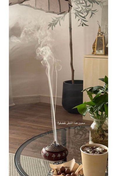 Pressia Wooden Circular Incense Burner Incense Holder