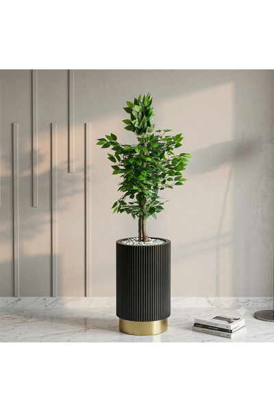 Kastasaksı Luxury Polyester saksı iç ve dış mekan uyumlu.40x55
