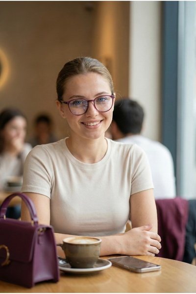 Optelli Lena Purple Mavi Işık Korumalı Gözlük