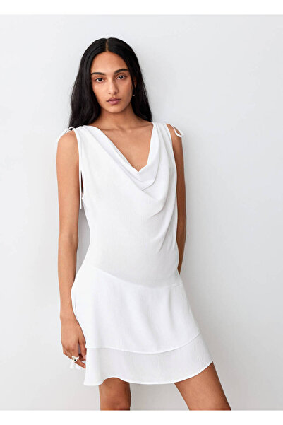 Mango Teen Drape dökümlü elbise