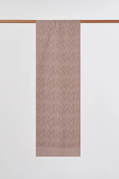 Kayra Patterned Floş Shawl Beige
