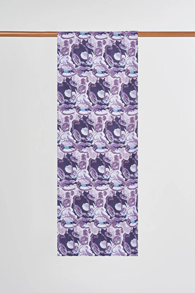 Kayra Batik Patterned Shawl Purple