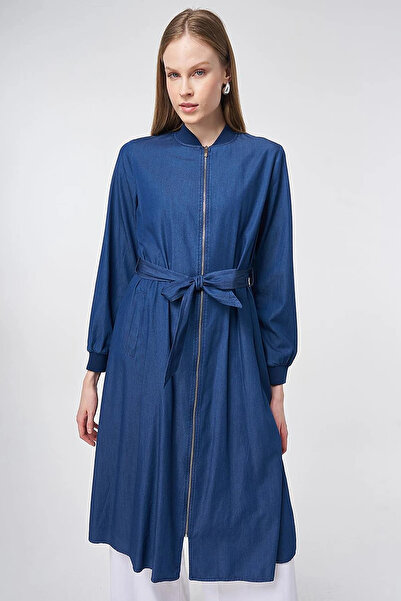 Kayra Relaxed Fit Washable Tunic Indigo