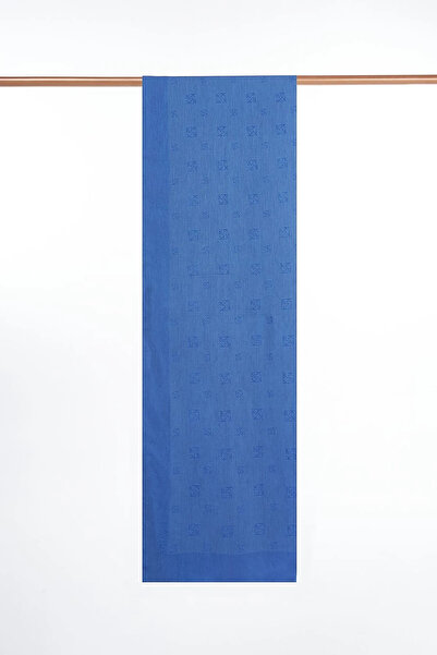 Kayra Natural Shawl Indigo with Logo