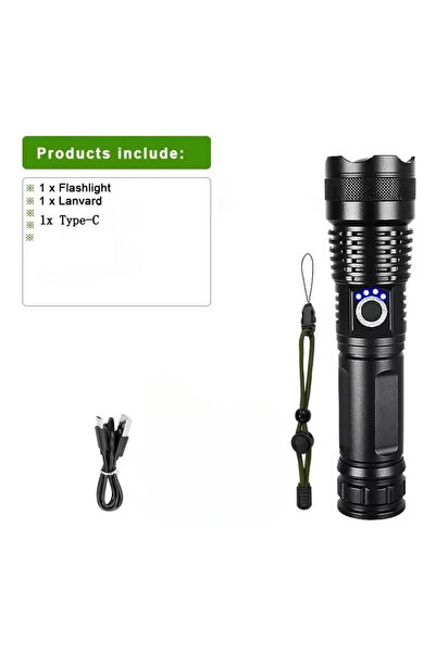 Choice1 T650-18650 battery 2026 HighPower LED Flashlight 9000000LM Strong Lig...