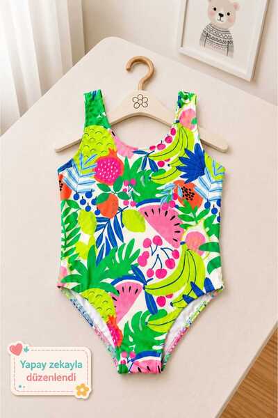 My Kids Wear Girl's Holiday Star One-Piece Swimsuit 12811