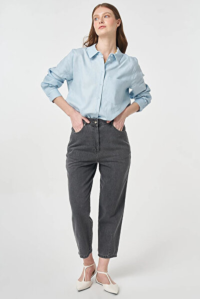 KYR Washable Carrot Cut Trousers Anthracite