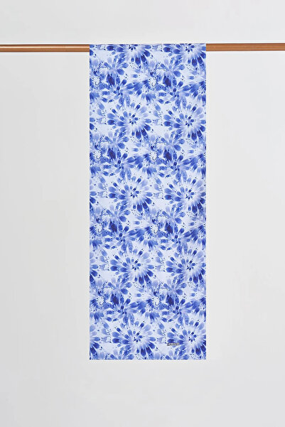 Kayra Batik Pattern Digital Print Shawl Indigo