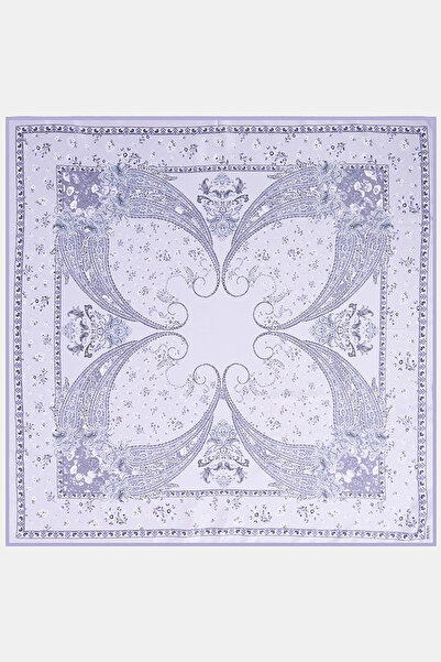 Kayra Ethnic Pattern Scarf Gray