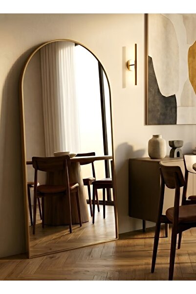 Taimi Large Mirror With Elegant Design150x50cm-full Length Mirror With Gold M...