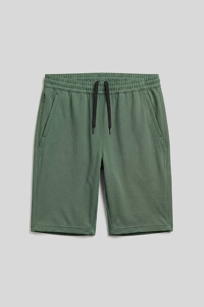 TOMMY LIFE Pantaloni scurți pentru bărbați, verde deschis, respirabili, cu ce...