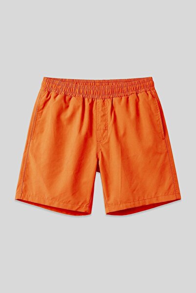 TOMMY LIFE Pantaloni scurți de baie pentru bărbați, neon portocaliu, cu uscar...