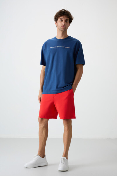 AIR JONES Fiesta Cotton Thick Soft Textured Comfort Fit Basic Men's Shorts - ...
