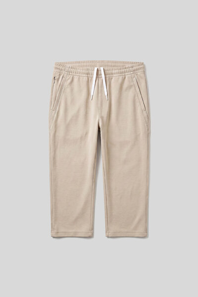 TOMMY LIFE Beige Flexible Comfortable Breathable Standard Fit Men's Capri - 8...