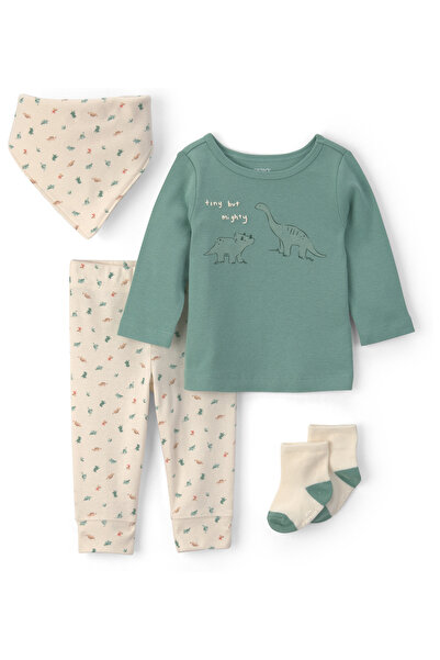 Carter's Erkek Bebek 3Lü Set Yenidoğan-12 Ay Yeşil