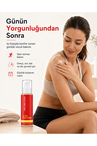 Orca Bloom Active Body Cream Kas Rahatlatıcı Masaj Desteği 100 ml