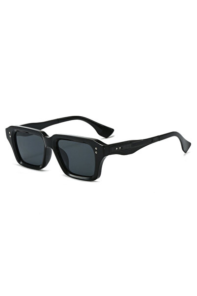 Choice3 C1 Luxury Vintage Rivets Decorate Square Frame Sunglasses Women Men F...