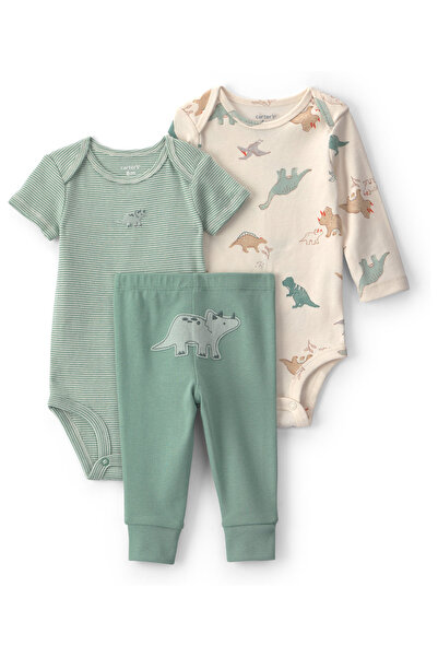 Carter's Erkek Bebek 3Lü Set Yenidoğan-24 Ay Yeşil