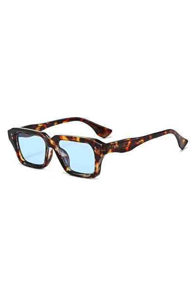 Choice6 C5 Luxury Vintage Rivets Decorate Square Frame Sunglasses Women Men F...