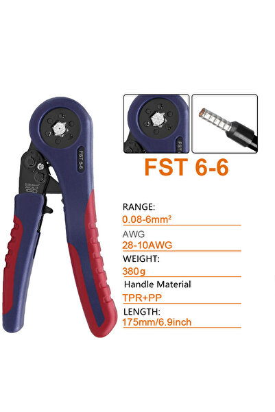 Choice4 FST 6-6 WOZOBUY Tubular Terminals Crimping Tools FST-10S 0.08mm-10mm²...