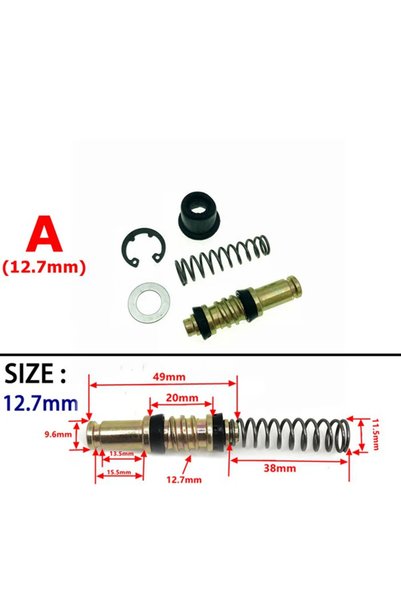 Choice A- 12.7 mm Motorcycle Clutch Brake Pump 11mm 12.7mm 14mm 16mm Piston P...