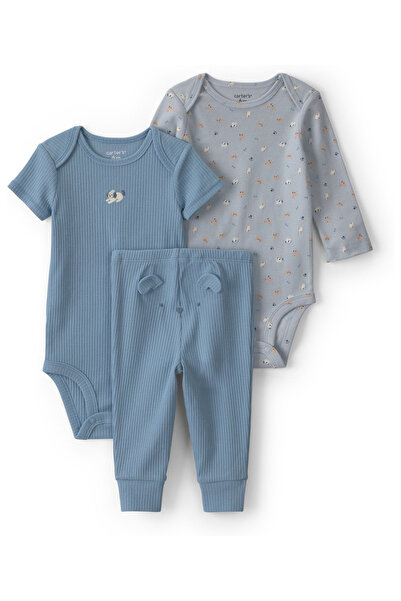 Carter's Erkek Bebek Alt Üst Set Yenidoğan-24 Ay Mavi