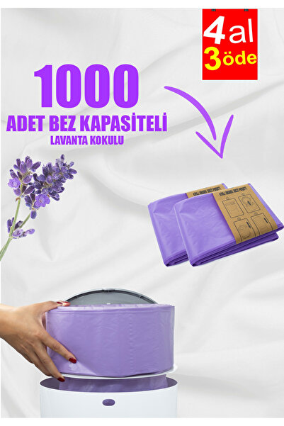 Korbell 16Lt Çöp Kutuları Ile Uyumlu Muadil 1000 Bebek Bezi Kapasiteli Lavant...