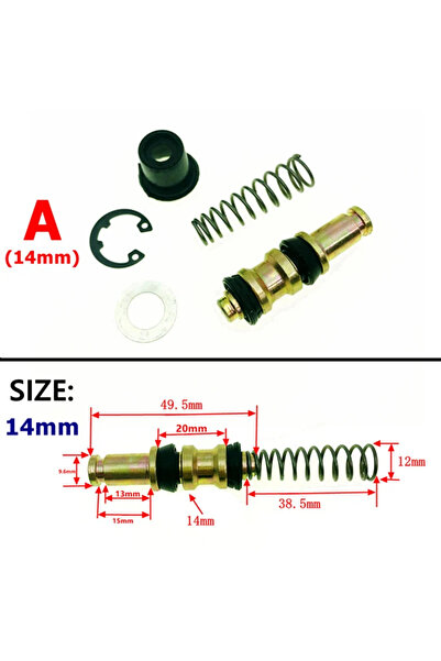 choice2 A- 14 mm Motorcycle Clutch Brake Pump 11mm 12.7mm 14mm 16mm Piston Pl...
