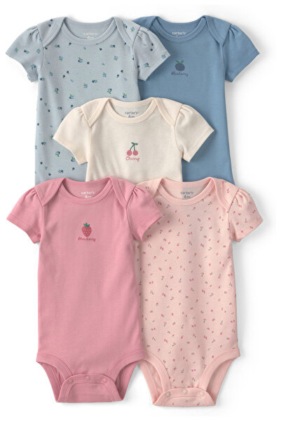 Carter's Kız Bebek Çoklu Paket Body Yenidoğan-24 Ay Çok Renkli