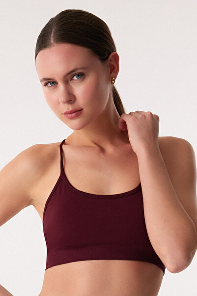 Oishii Sport Bra Burgundy