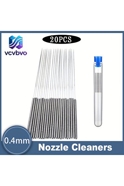 Choice 0.4MM-20Pcs 3D printer nozzle cleaning kit: 0.4mm stainless steel nozz...