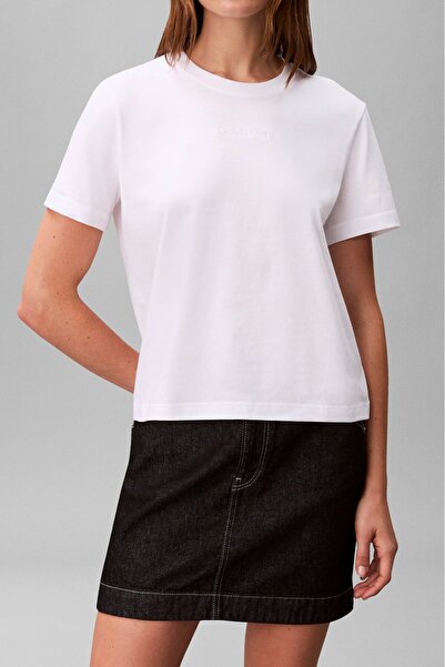 Calvin Klein Women's Crew Neck T-Shirt White